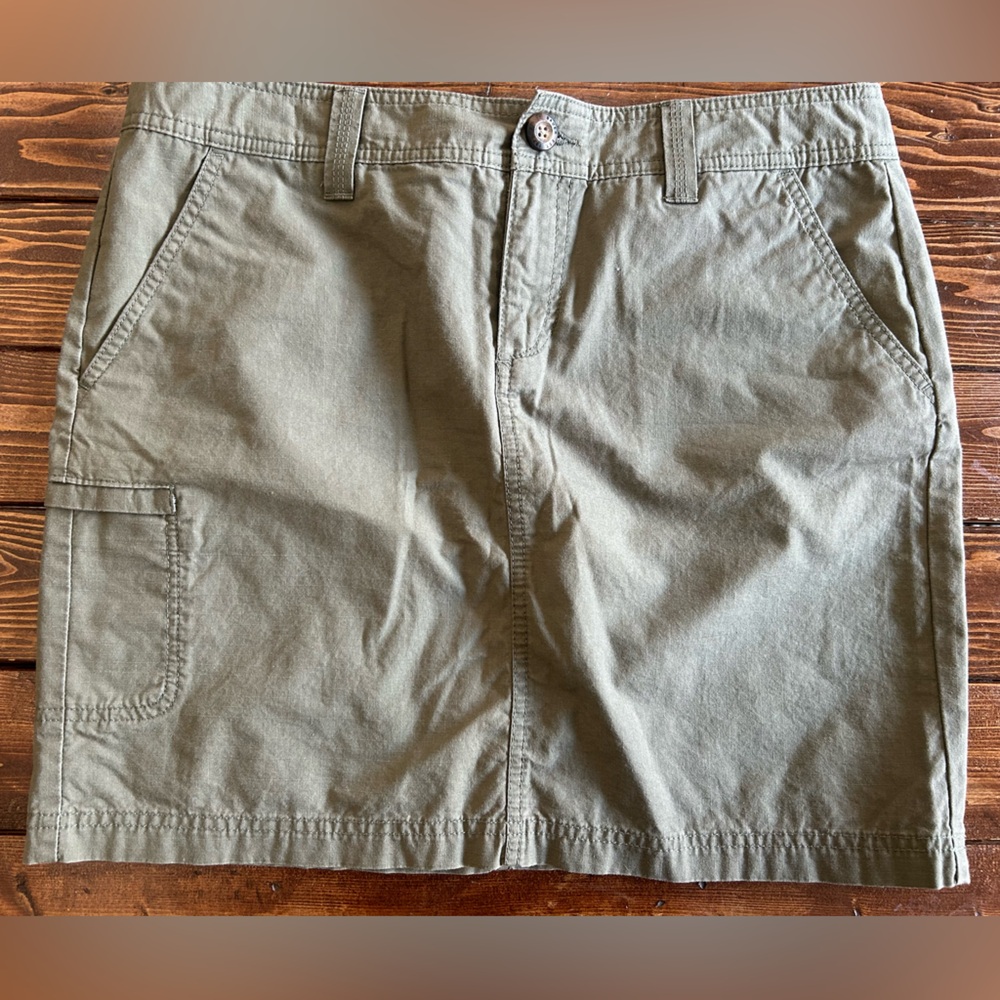 Eddie Bauer Olive Mini Skirt